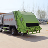 Rear loading and unloading compressed garbage truck